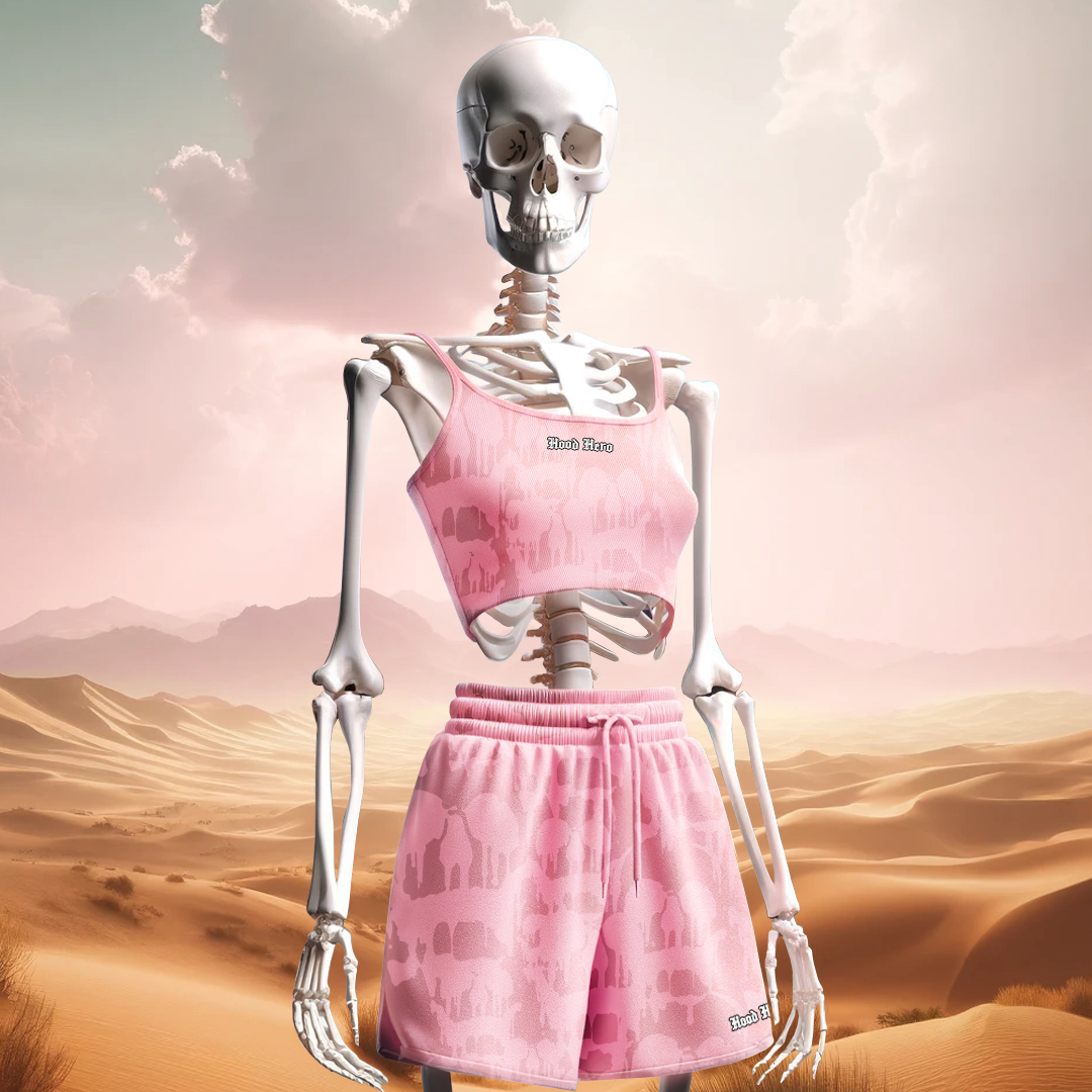 Woman Tank Top Skull - Pink